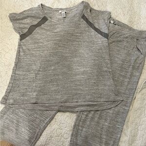 Alfani Women's Heather Gray Pajama Set